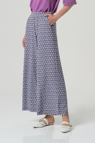 Pantaloni a vita alta - Blu