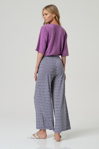 Pantaloni a vita alta - Blu