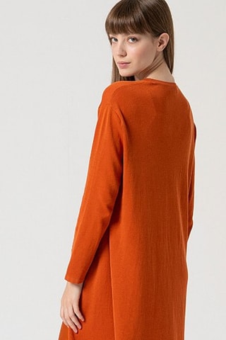 Cardigan lungo - Arancione scuro
