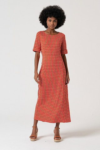 Robe midi - Rouge