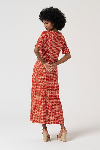 Robe midi - Rouge