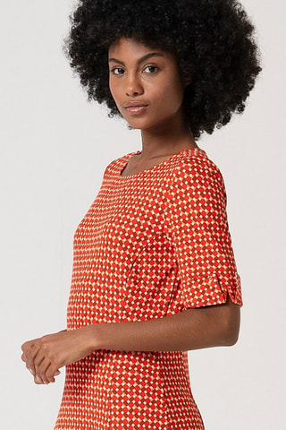 Robe midi - Rouge