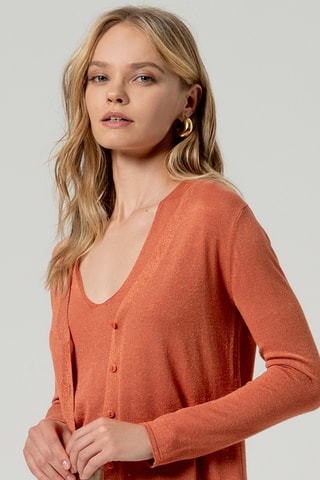 Cardigan - Arancione scuro