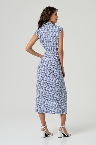 Robe chemise - Bleu