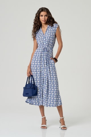 Robe chemise - Bleu