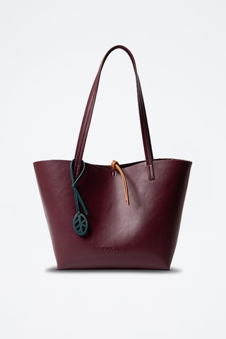 Cabas réversible et pochette - Bordeaux