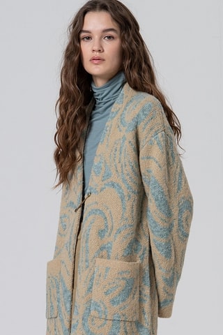 Gilet long - Bleu