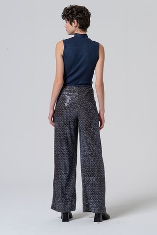 Pantaloni a vita alta - Navy