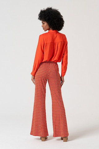 Pantaloni flare - Rosso
