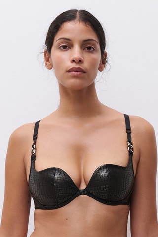 Sujetador push-up Gold X - Negro cocodrilo - Chantelle X