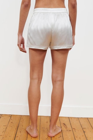 Short de pijama de seda Nightshade - Blanco - Chantelle