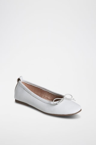 Bailarinas de piel - Blanco