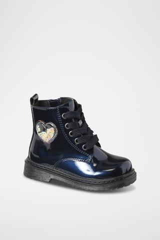 Botines con brillo - Azul marino