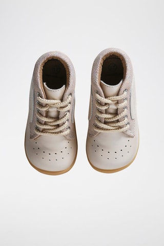 Botines de piel - Beige