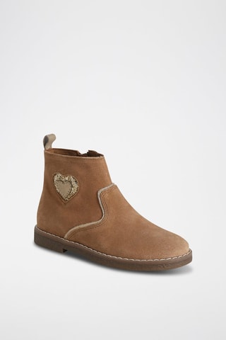 Botines de piel - Camel