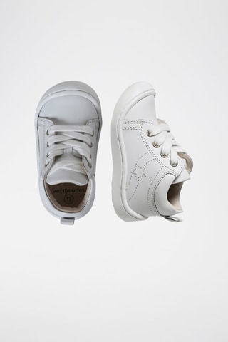 Botines de piel - Blanco