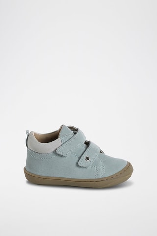 Botines de piel - Verde agua