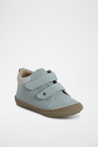 Botines de piel - Verde agua