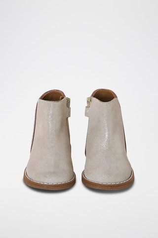Botines de nobuk - Dorado