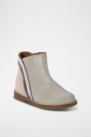 Botines de nobuk - Dorado