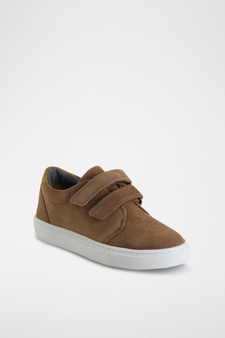 Zapatillas de piel de serraje nobuk - Marrón