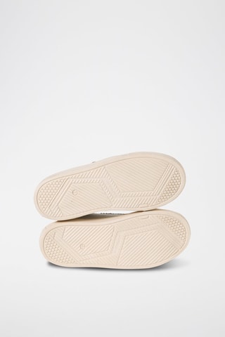 Zapatillas de piel - Blanco y malva