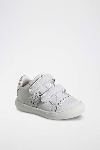 Zapatillas de piel - Blanco
