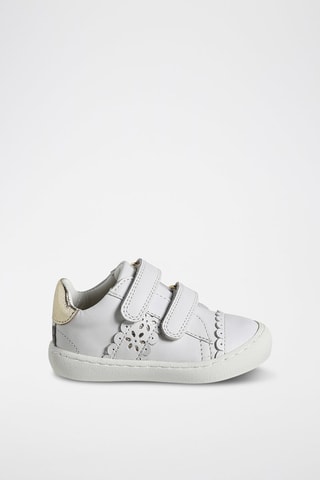 Zapatillas de piel - Blanco