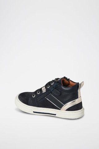 Zapatillas de piel - Azul marino