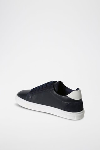 Zapatillas de piel - Azul marino