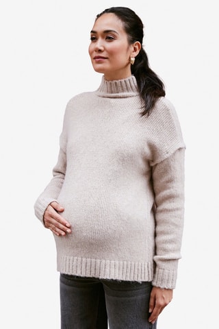 Jersey 2 en 1 de premamá - Beige