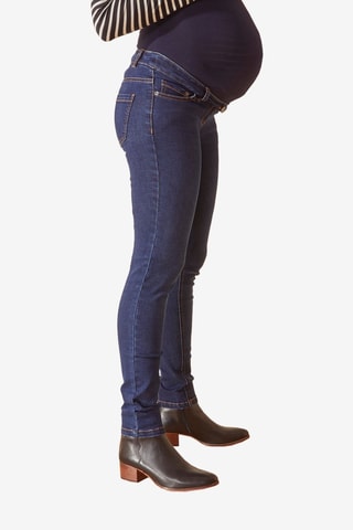 Vaquero de premamá con cinta - Azul oscuro