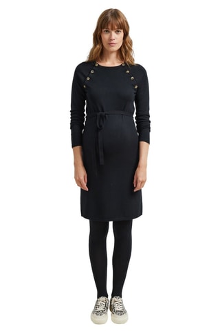 Vestido jersey de premamá - Negro