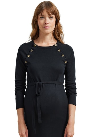 Vestido jersey de premamá - Negro
