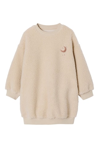 Vestido sudadera - Beige