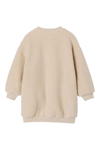 Vestido sudadera - Beige