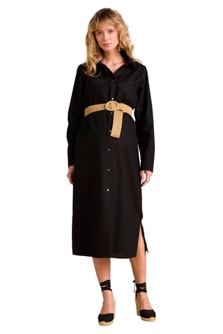 Vestido camisero - Negro