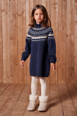 Vestido jersey - Azul marino