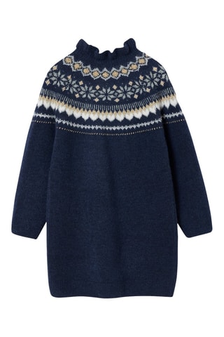 Vestido jersey - Azul marino