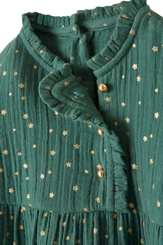 Vestido - Verde y dorado