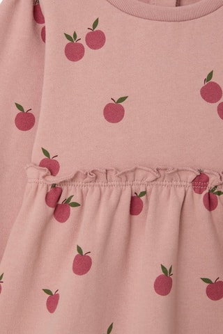 Vestido - Rosa empolvado y burdeos