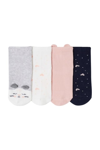 4 pares de calcetines - Rosa