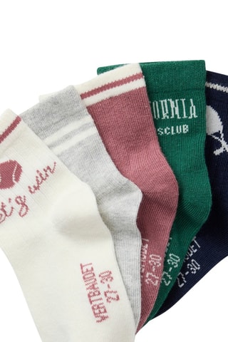 5 pares de calcetines - Gris jaspeado