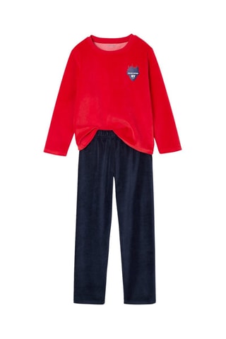 2 pijamas de terciopelo - Azul marino