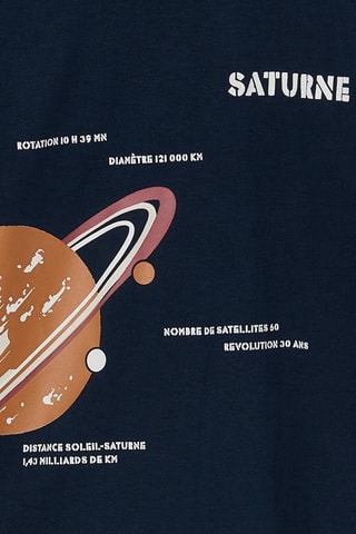 Camiseta efecto doble prenda - Azul marino