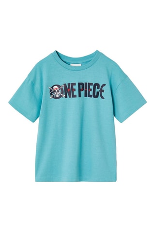 Camiseta One Piece - Azul grisáceo