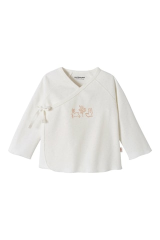 Camiseta de algodón orgánico - Crudo y topo