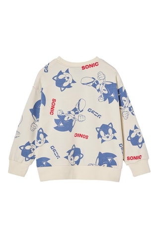 Sudadera Sonic - Crudo y azul cobalto