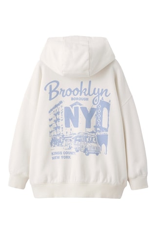 Sudadera con capucha - Crudo