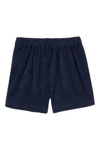 Short de pana - Azul marino